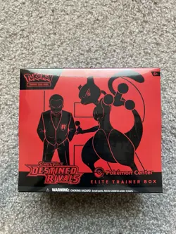 Pokemon Destined Rivals POKEMON CENTER Elite Trainer Box ETB - In Hand - Image 1