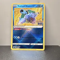 Pokemon Radiant Blastoise 018/078 GO Radiant Rare Holo Basic English Card - Image 1