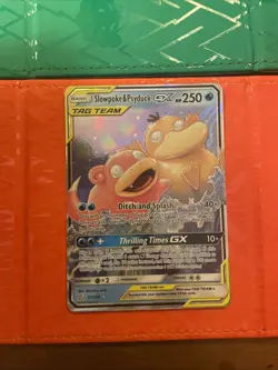 Pokemon TCG Slowpoke and Psyduck GX Ultra Rare Card 35/236 Unified Minds - Image 3