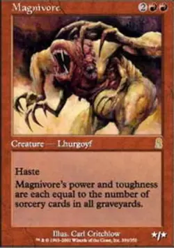 Moderate Play, English MTG Regular Magnivore Odyssey Magic the Gathering - Image 1