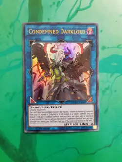 Yugioh Condemned Darklord DUOV-EN006 Ultra Rare 1st Ed NM - Image 1