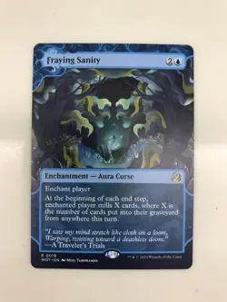 Fraying Sanity Showcase MTG Magic the Gathering Card NM Near Mint Wilds WOT - Image 1