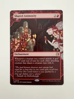 Shared Animosity Showcase MTG Magic the Gathering Card NM Near Mint WOT - Image 1