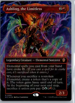 MTG - Ashling, the Limitless (Borderless) (1) - ECC - Foil - Image 1