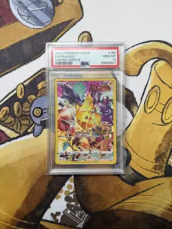 2023 POKEMON SWORD & SHIELD CROWN ZENITH #160 FULL ART/PIKACHU PSA 10 - Image 1