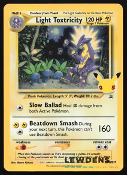 Light Toxtricity - SWSH137 - Cosmos Holo - SWSH Black Star Promo - Pokemon Card - Image 1