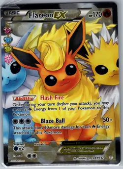 Flareon EX (Full Art) RC28/RC32 Generations: Radiant - Pokemon Card - NM - Image 1