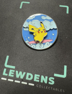 Flying Pikachu & Surfing Pikachu - Celebrations Deluxe Collection - Pokemon Pin - Image 2