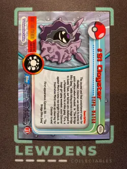 Cloyster #91 - Pokemon Topps Series 2 - Blue Logo - Image 2