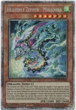 Yugioh! LP Heavenly Zephyr - Miradora - BLVO-EN029 - Starlight Rare - 1st Editio - Image 1