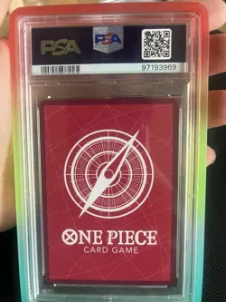 Bandai One Piece CCG Monkey D. Luffy Alt Art Errata Foil OP01-003 PSA 10 - Image 2