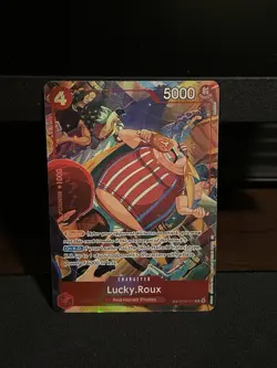 Lucky.Roux TR OP09-015 a Fist of Divine Speed One Piece CCG. Nm. - Image 1