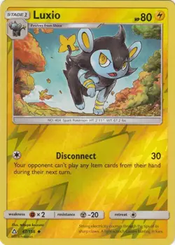 Luxio 47/156 Reverse Holo Ultra Prism Pokemon Card NM - Image 1