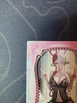 Goddess Bikini Uta Pink Diamond Thick Card Waifu Doujin One Piece Full Art - Image 2