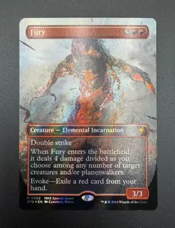 1x MTG Fury (Borderless) (Textured Foil) - Special Guests (SPG) (MH3) #52 - Image 2
