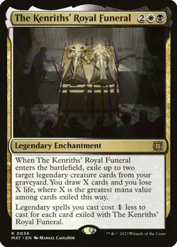 [MTG] The Kenriths' Royal Funeral (Foil) (0034) (MAT) NM - Image 1