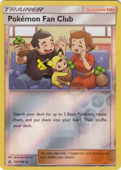 Pokemon Fan Club 133/156 Reverse Holo Ultra Prism Pokemon Card NM - Image 1