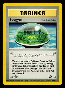 Ecogym 84/111 Rare 1st Edition Neo Genesis Pokemon Card - Image 1