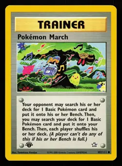 Pokemon March 102/111 Common 1st Edition Neo Genesis Pokemon Card - Image 1