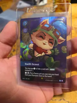 Riftbound Teemo Swift Scout (Overnumbered) NM Foil Origins Pack Fresh - Image 1