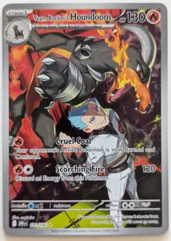Team Rocket's Houndoom Illustration Rare - 191/182 Destined Rivals Pokemon TCG - Image 1