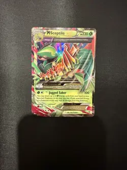 NM! Mega M Sceptile EX (8/98) XY Ancient Origins Ultra Rare Holo Pokemon Card! - Image 4