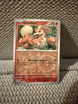 Growlithe (030/198) (Reverse Holo) Scarlet & Violet - Pokemon TCG [Near Mint] - Image 1