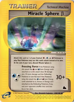 Miracle Sphere Beta 130/144 - Skyridge - Pokemon - NM - Image 1