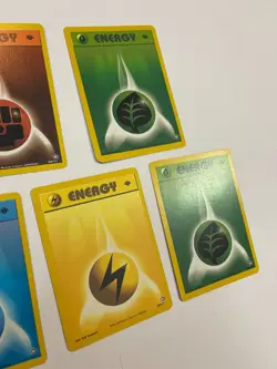 First Edition Pokemon TCG Energy Lot Set Of 5 WOTC LP/NM Neo Genesis - Image 3