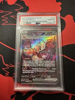 Pokemon Charizard ex SV: Paldean Fates Special Illustration Rare Holo PSA 10 - Image 1