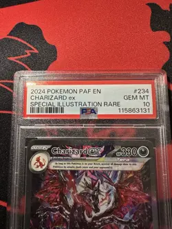 Pokemon Charizard ex SV: Paldean Fates Special Illustration Rare Holo PSA 10 - Image 2