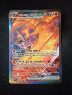 Pokemon TCG Team Rockets Moltres EX SIR 229/182 Destined Rivals - Image 1