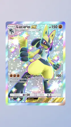 Pokemon TCG Pocket Lucario ⭐⭐ Fullart Shiny (ENG) - Trade - Image 1