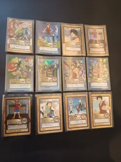 12x One Piece Carddass Hyper Battle 'CHB' Luffy/Straw hat crew 2000/2001 BANDAI - Image 1