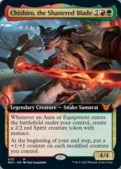 Chishiro, the Shattered Blade * Extended Art * - NEC Kamigawa: Neon Dynasty - Image 1