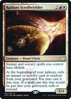 Radiant Scrollwielder * Prerelease FOIL * - STX Strixhaven: School of Mages - Image 1