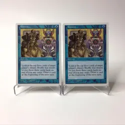 (2) MTG Portent 5th Edition Magic The Gathering Vintage 1997 - Image 1