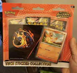 POKEMON TCG Ascended Heroes 3-pack Blister Charmander Promo SEALED - Image 1
