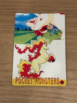 1999 Vintage Pokemon Pocket Monsters Vending Prism Sticker - Gengar #62 - Onix - Image 2