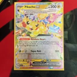 Pokemon TCG - Surging Sparks - Pikachu Ex 057/191 Double Rare - Image 1