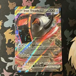 Pokemon TCG Iron Treads ex Scarlet & Violet Base Set 143/198 Holo Double Rare - Image 1