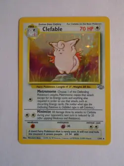 Clefable Holo Jungle Set Rare Card 1/64 Pokemon - Image 1