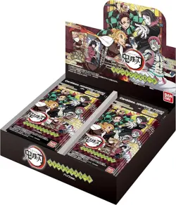 BANDAI Demon Slayer Kimetsu no Yaiba Stained Glass Card Pack Aniplex Booster Box - Image 1