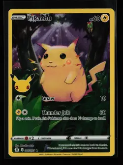 Pikachu 005/025 Holo Rare Celebrations MP Thumb Indent Pokemon Card - Image 1