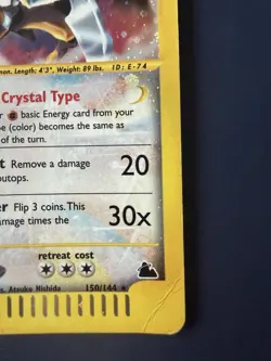 Kabutops Skyridge Secret Rare Holo Pokemon TCG Vintage Card 150/144 - Image 4