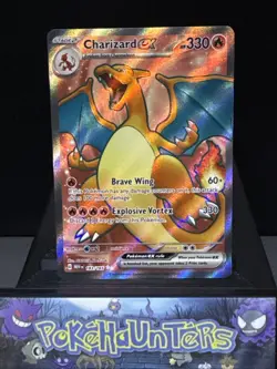 Pokemon Card Charizard ex 183/165 Ultra Rare Full Art Scarlet 151 Near Mint - Image 1