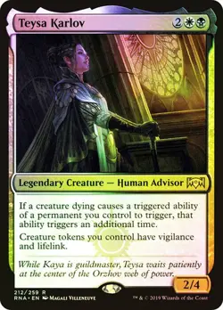Magic The Gathering MTG TEYSA KARLOV FOIL Ravnica Allegiance NM Near Mint - Image 1