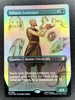 Diligent Zookeeper R 0327 TLA Foil MTG: Avatar the Last Airbender NM - Image 1