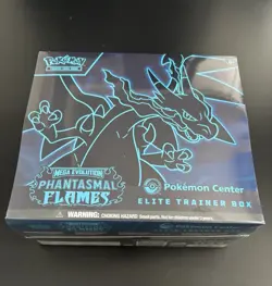 Phantasmal Flames Pokemon Center Elite Trainer Box Sealed With Acrylic Case ETB - Image 2