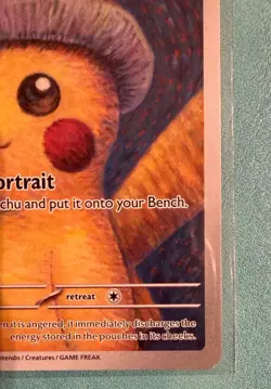 Pikachu with Grey Felt Hat Pokemon Van Gogh SVP EN-SV 085 - *100% authentic* - Image 5
